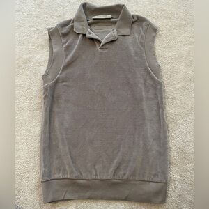 Fear Of God Velour Sleeveless Polo